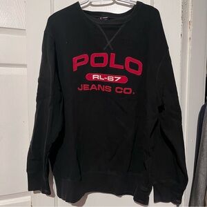 Vintage polo jeans crew neck XL